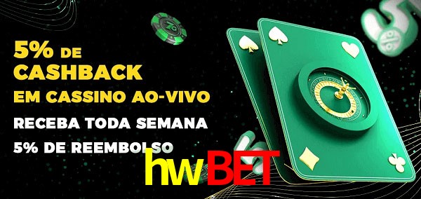 Promoções do cassino ao Vivo hwbet